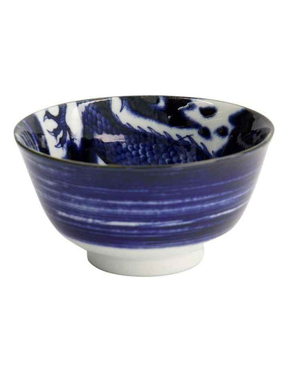 Japonism Dragon Small Tayo Bowl 12x6cm in Blue