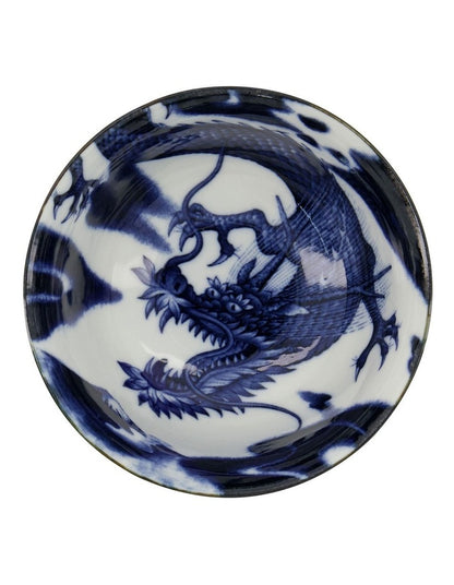 Japonism Dragon Small Tayo Bowl 12x6cm in Blue