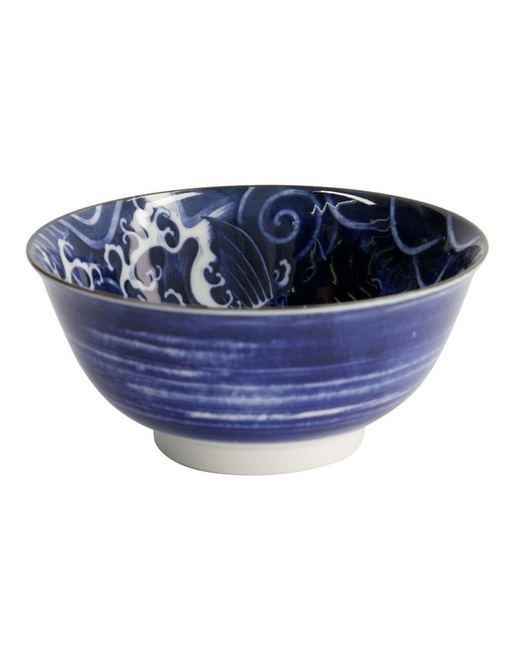 Japonism Carp Tayo Bowl 14x6cm in Blue