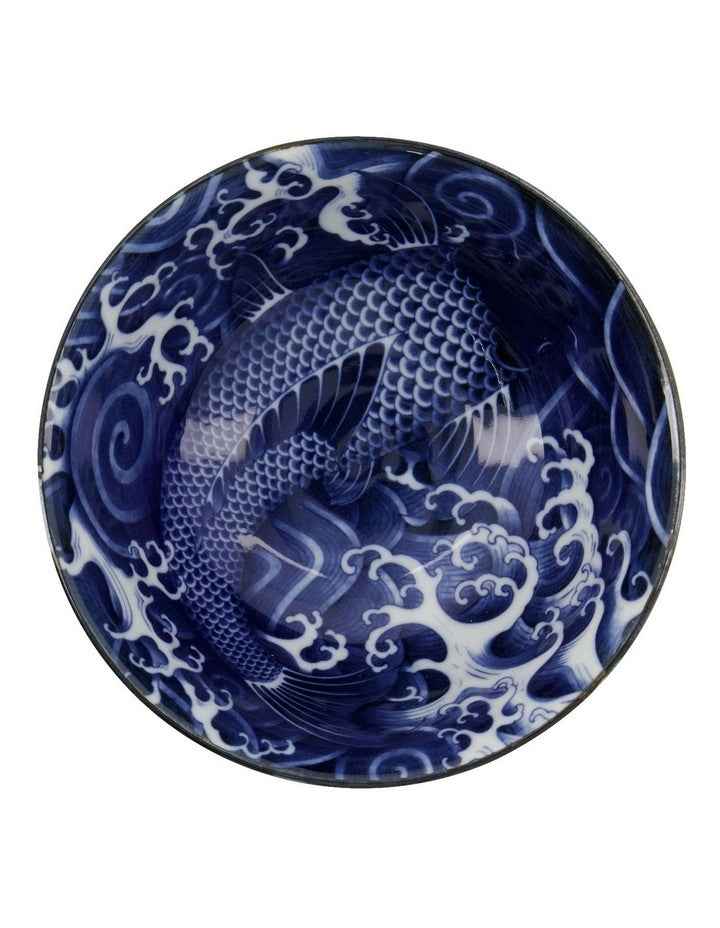 Japonism Carp Tayo Bowl 14x6cm in Blue