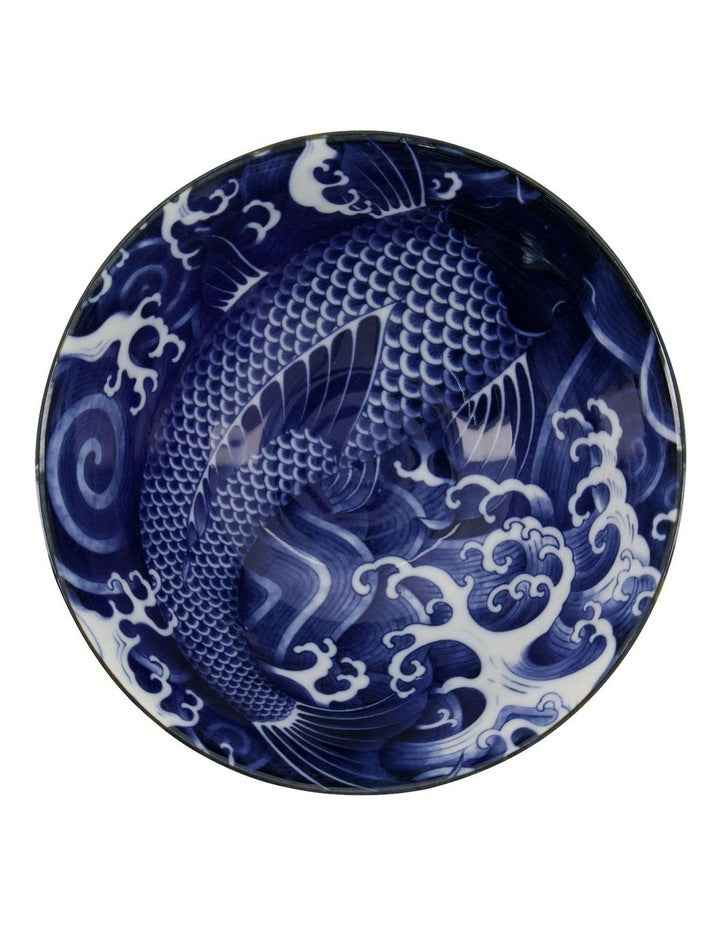 Japonism Carp Tendon Bowl 17x8cm in Blue