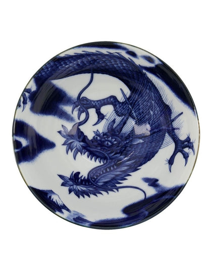 Japonism Dragon Tendon Bowl 17x8cm in Blue