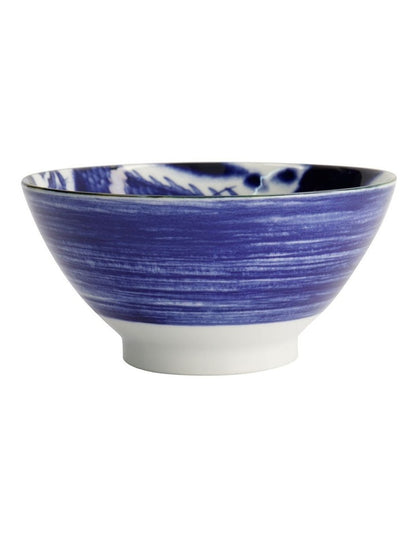 Japonism Dragon Tendon Bowl 17x8cm in Blue