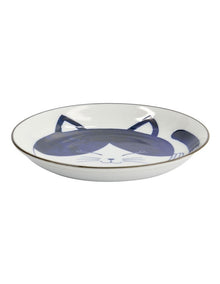 Kawaii Neko Plate 16.5cm in White