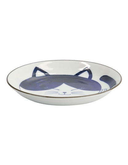 Kawaii Neko Plate 16.5cm in White