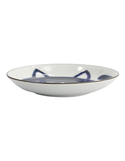 Kawaii Neko Plate 16.5cm in White