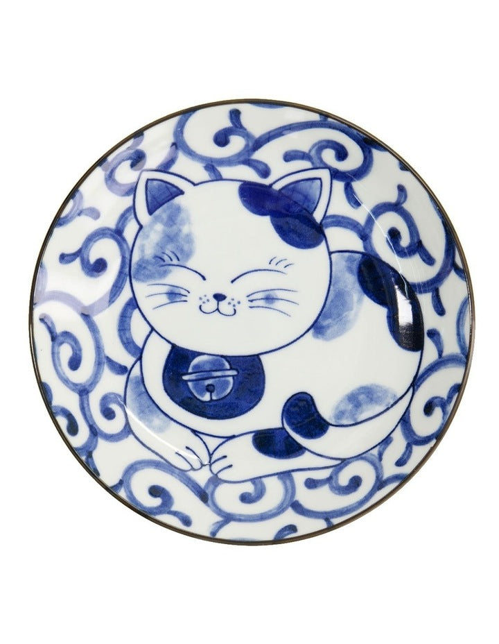 Kawaii Neko Plate 16.5cm in Multi
