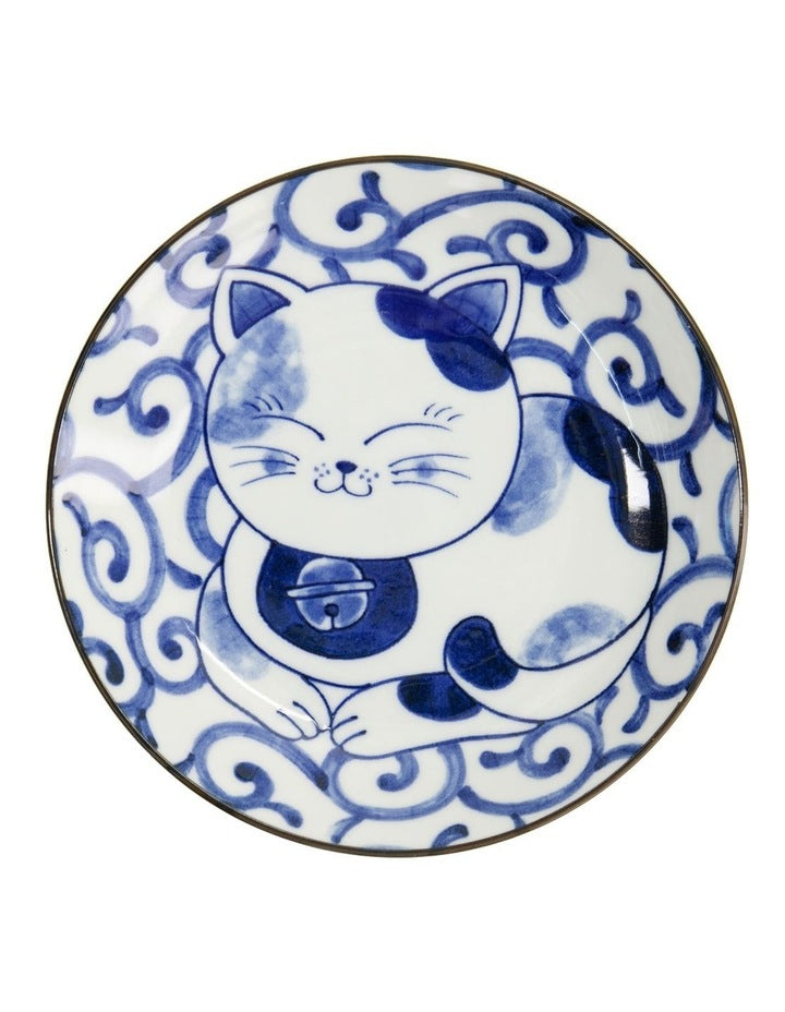 Kawaii Neko Plate 16.5cm in Multi