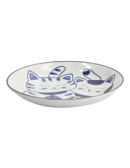 Kawaii Neko Plate 16.5cm in Multi