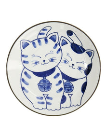 Kawaii Neko Plate 16.5cm in Multi