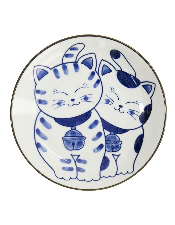 Kawaii Neko Plate 16.5cm in Multi