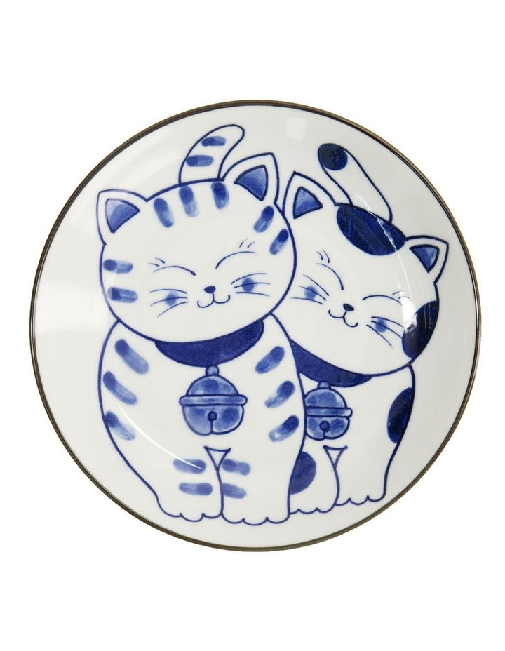 Kawaii Neko Plate 16.5cm in Multi