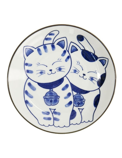 Kawaii Neko Plate 16.5cm in Multi