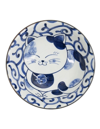 Kawaii Neko Ramen Bowl 20x7.5cm in Multi