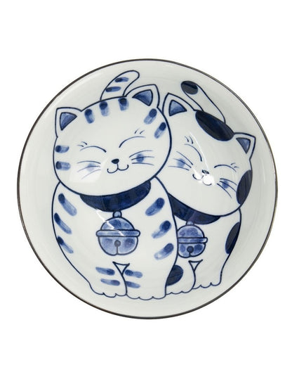 Kawaii Neko Ramen Bowl 20x7.5cm in White