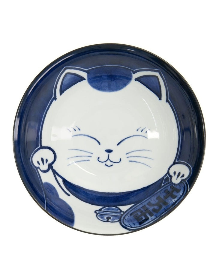 Kawaii Cat Neko Ramen Bowl 20x7.5cm White Cat