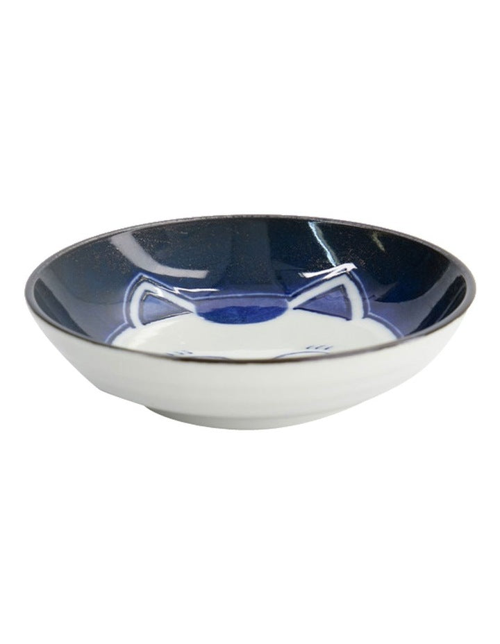 Kawaii Cat Neko Sauce Dish 10x2.5cm in White Cat