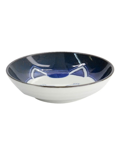 Kawaii Cat Neko Sauce Dish 10x2.5cm in White Cat