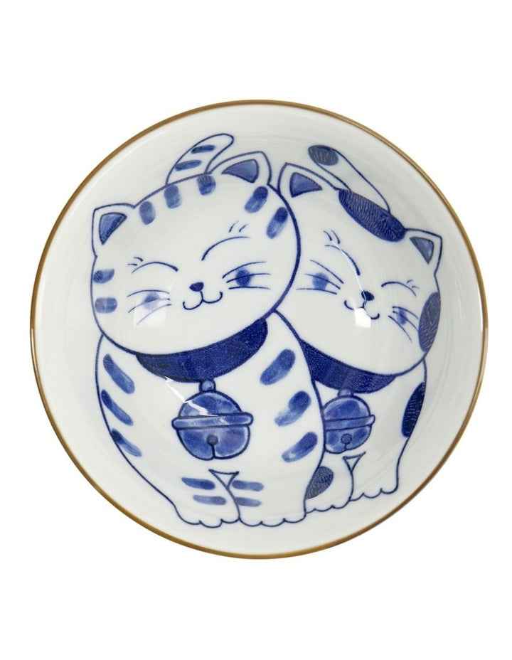 Kawaii Cat Neko Tayo Bowl 15x6.5cm in White