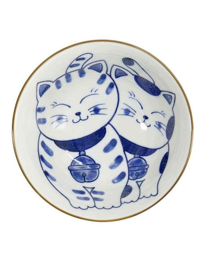 Kawaii Cat Neko Tayo Bowl 15x6.5cm in White