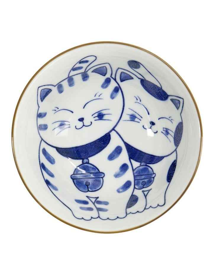Kawaii Cat Neko Tayo Bowl 15x6.5cm in White