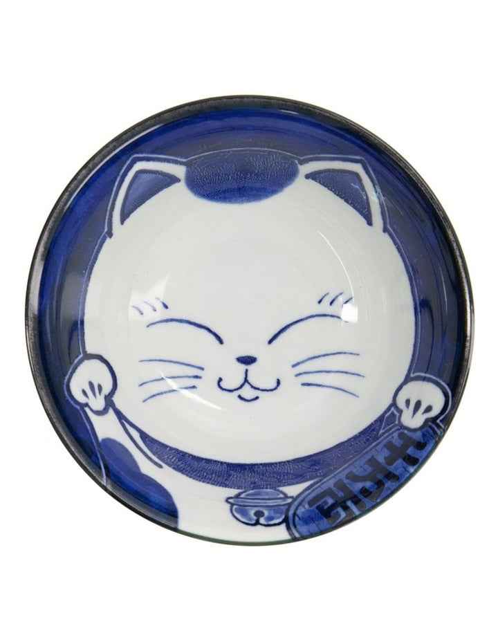 Kawaii Cat Neko Tayo Bowl 15x6.5cm in Blue