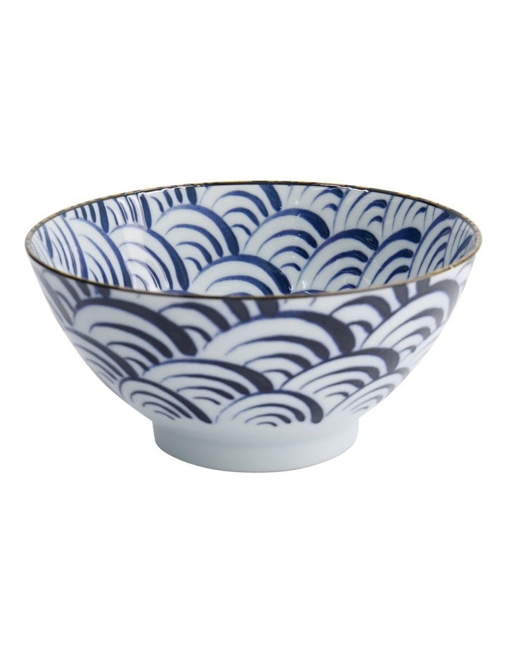 Natsu Nami Mixed Bowl 18x9.5cm in Blue