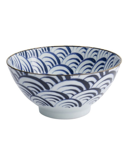 Natsu Nami Mixed Bowl 18x9.5cm in Blue