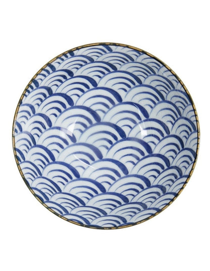 Natsu Nami Mixed Bowl 18x9.5cm in Blue