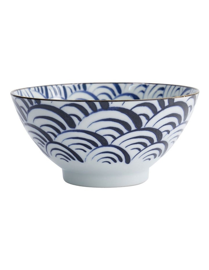 Natsu Nami Mixed Bowl 18x9.5cm in Blue