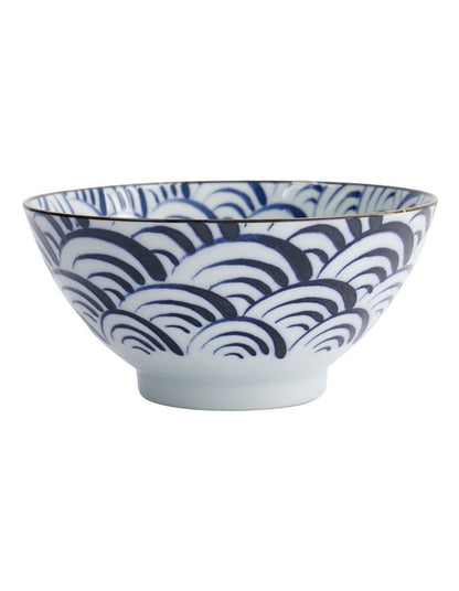 Natsu Nami Mixed Bowl 18x9.5cm in Blue