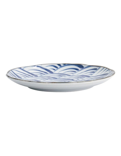 Natsu Nami Plate 16.5cm in Blue