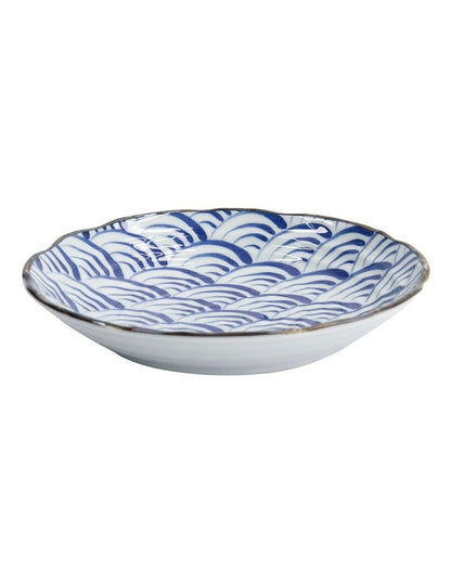 Natsu Nami Plate 22cm in Blue