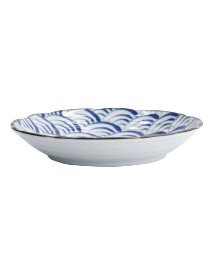 Natsu Nami Plate 22cm in Blue
