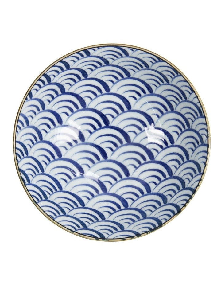Natsu Nami Ramen Bowl 21x8cm in Blue