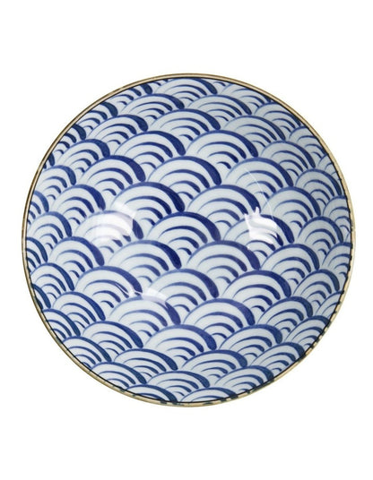 Natsu Nami Ramen Bowl 21x8cm in Blue