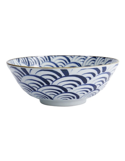 Natsu Nami Ramen Bowl 21x8cm in Blue