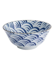 Natsu Nami Tayo Bowl 15x7cm in Blue