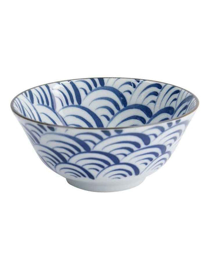 Natsu Nami Tayo Bowl 15x7cm in Blue