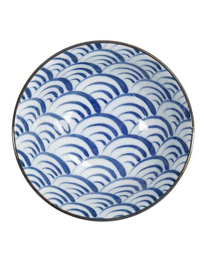 Natsu Nami Tayo Bowl 15x7cm in Blue