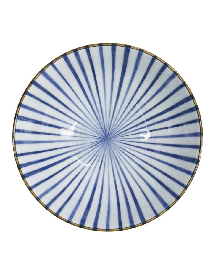 Natsu Tokusa Mixed Bowl 18x9.5cm in Blue