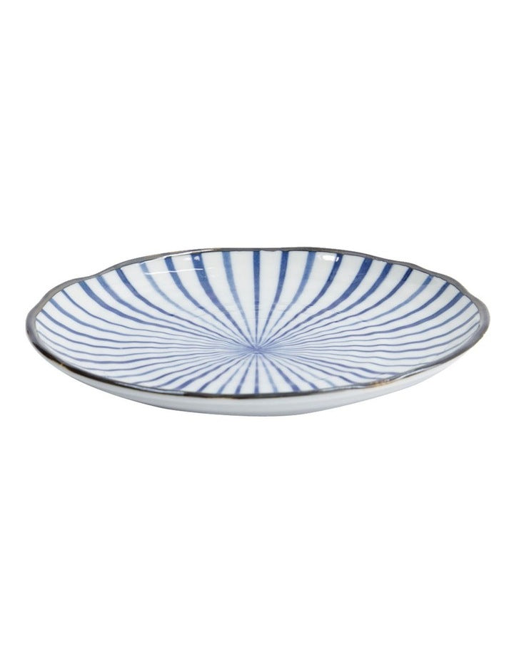 Natsu Tokusa Plate 16.5cm in Blue