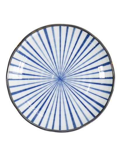 Natsu Tokusa Plate 16.5cm in Blue
