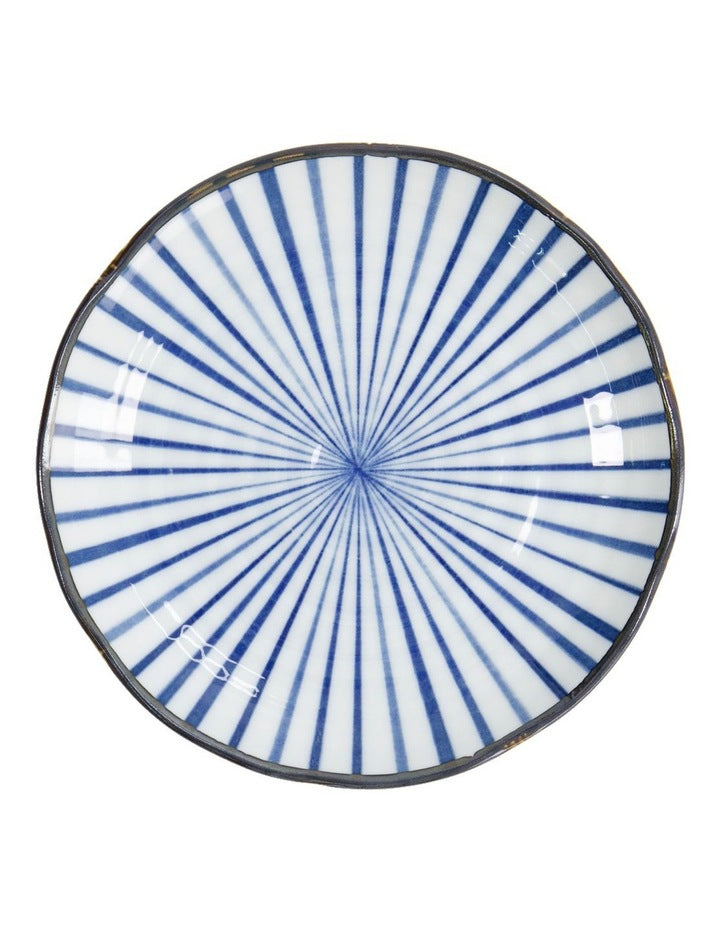 Natsu Tokusa Plate 16.5cm in Blue
