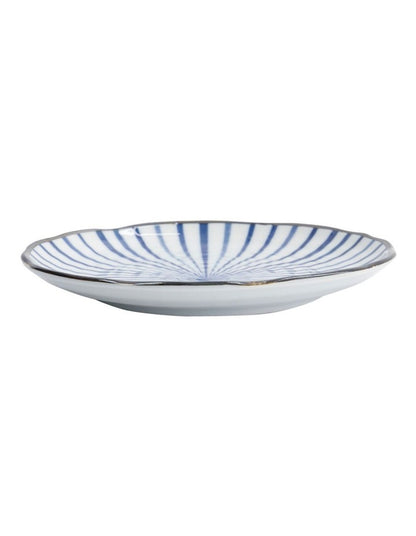 Natsu Tokusa Plate 16.5cm in Blue