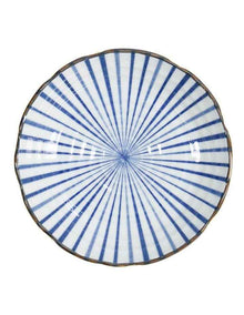 Natsu Tokusa Plate 22cm in Blue