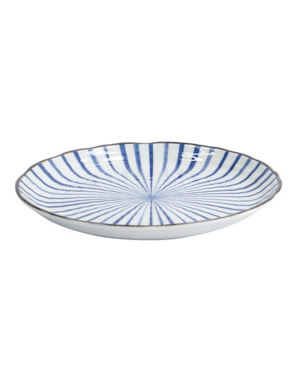 Natsu Tokusa Plate 25cm in Blue