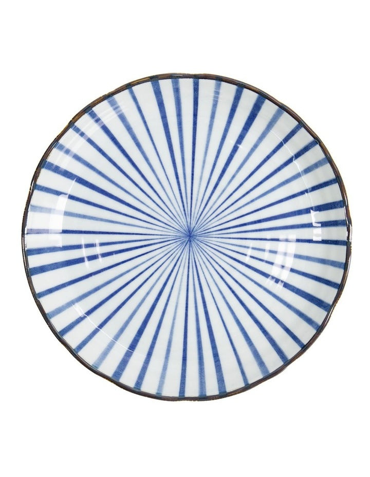 Natsu Tokusa Plate 25cm in Blue