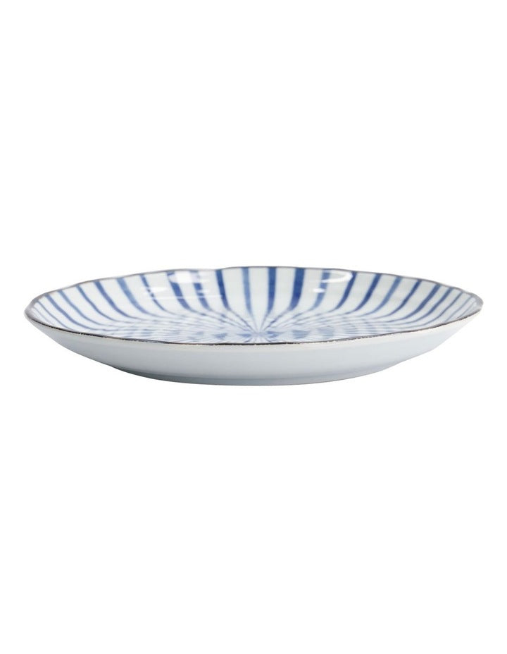Natsu Tokusa Plate 25cm in Blue