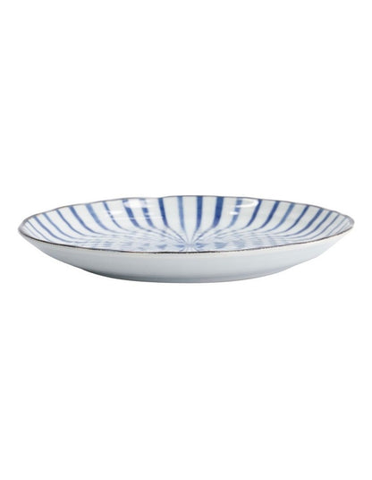 Natsu Tokusa Plate 25cm in Blue